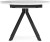Обеденный стол Woodville Ален 100(140)х100х74 ультра белое стекло / черный