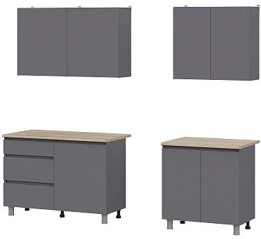 КГ Денвер 2,0 графит серый/сонома