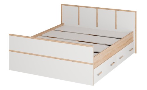 Кровать с проложками ДСП Сакура LIGHT 160х200, дуб сонома