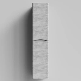 Пенал Адель 30 (2 двери) подвесной, Горный камень ПВХ 57807, правый, бельевая корзина