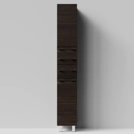 Пенал Мальта 30 напольный, Палисандр ПВХ 43101, левый, бельевая корзина