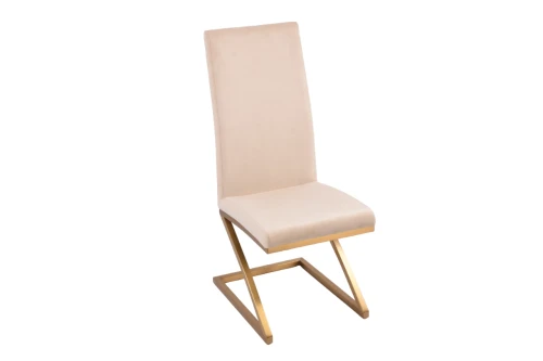 Стул обеденный Палермо MC799-BG-1, 60х46х105 см, бежевый/матовое золото