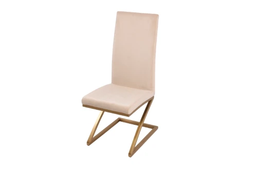 Стул обеденный Палермо MC799-BG-1, 60х46х105 см, бежевый/матовое золото