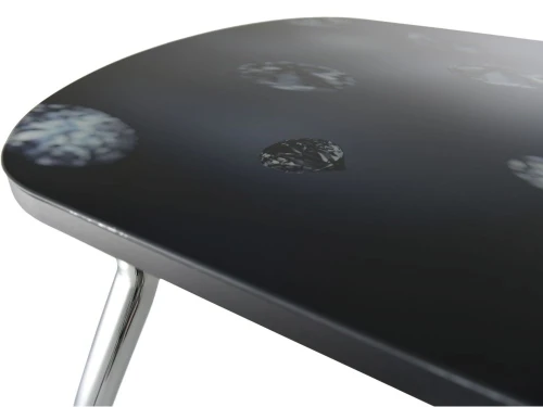 Обеденная группа (Стол Ривьера СВ фотопечать Текстура 9 и 4 стула Асти), черный