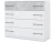 Комод «Аврора» 4ящ, Белый/ателье светлый