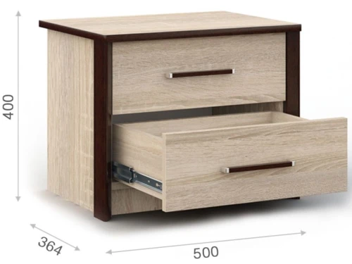 Тумба «Эшли», Венге/сонома