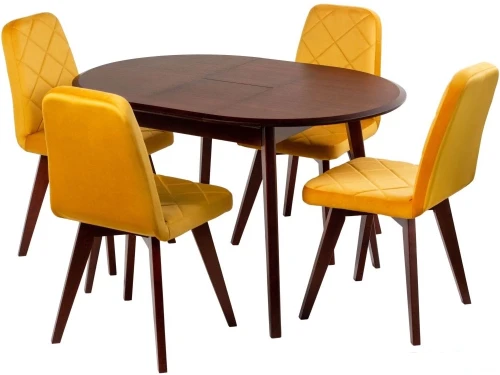 Стол ПГ-К МАССИВ 1050, Черешня, опоры Диагональ 5/5 дерево, Черешня