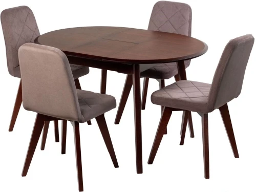 Стол ПГ-К МАССИВ 1050, Черешня, опоры Диагональ 5/5 дерево, Черешня