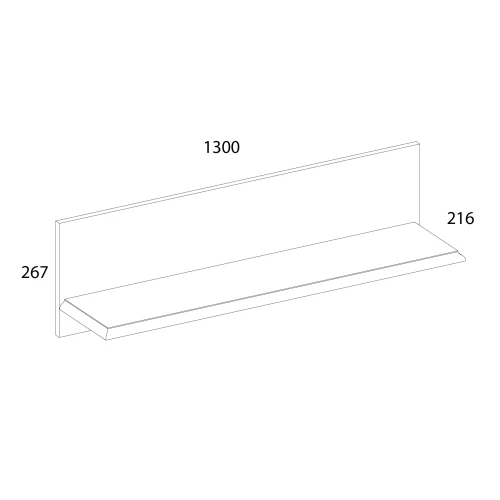 TIFFANY, Полка B. Цвет БЕЛЫЙ