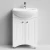 Тумба Адам 55 напольный, белый глянец Vodok с раковиной в комплекте