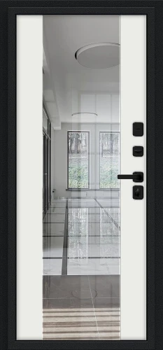 Входная дверь BRAVO Эйр Букле черное/White Shell