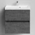 Тумба Бест 60  подвесной, Серый камень ПВХ 57806 Vodok с раковиной в комплекте