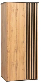 Шкаф для одежды Либерти 51.12 (опора h20) Дуб вотан/Черный