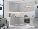 Кухонный гарнитур Флэт-02 Light Grey In 2S
