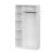 Шкаф распашной (5 полок + штанга) ШК 5 (1200), Белый