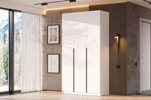 Шкаф распашной (5 полок + штанга) ШК 5 (1200), Белый