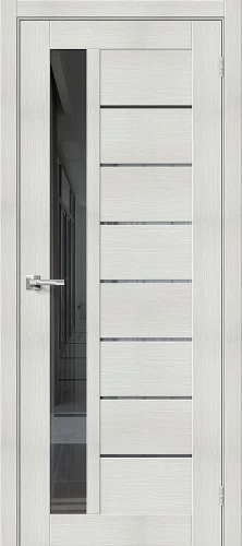 Межкомнатная дверь экошпон ĒLPORTA Порта-27 Bianco Veralinga Mirox Grey