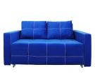 Диван аккордеон Марс велюр синий 140
