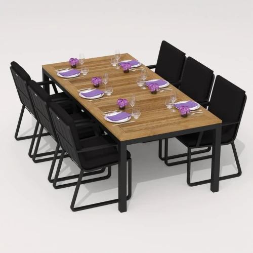 Стол обеденный TELLA  из тика 220x100