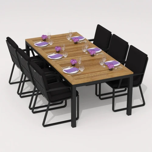 Стол обеденный TELLA  из тика 220x100