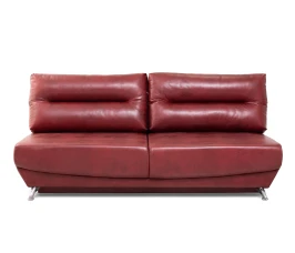 Диван еврокнижка Оливер мини, замша красная,145