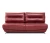 Диван еврокнижка Оливер мини, замша красная,145