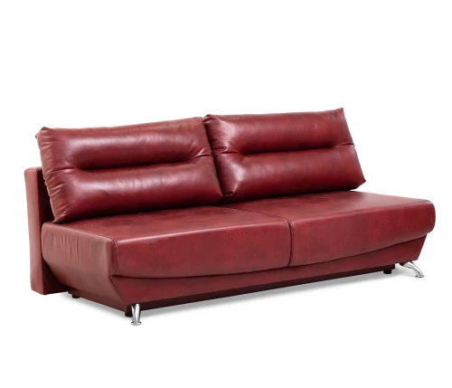 Диван еврокнижка Оливер мини, замша красная,145