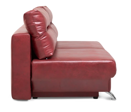 Диван еврокнижка Оливер мини, замша красная,145