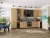 Кухонный гарнитур Флэт-05 Wotan Oak 2S-Graphite