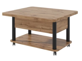 Стол-трансформер Дебют 3, Дуб вотан/Ножки чёрные