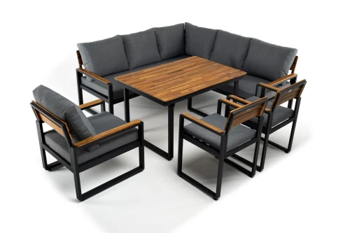 Обеденный комплект TOPA с угловым диваном  Joygarden