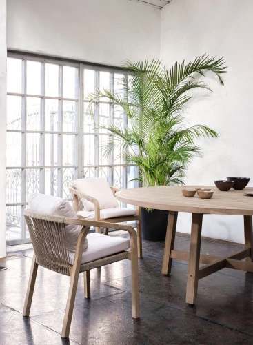 Стол круглый из акации RIMINI 180 см  Joygarden