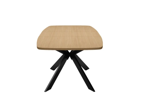 Стол DikLine B140 Дуб Каселла натуральный/опоры черные