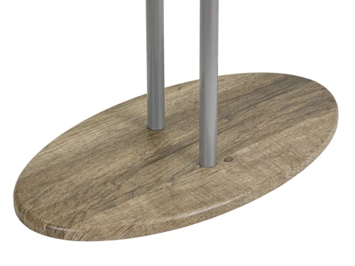 Вешалка костюмная Дэви 2 металлик/дуб крымский состаренный