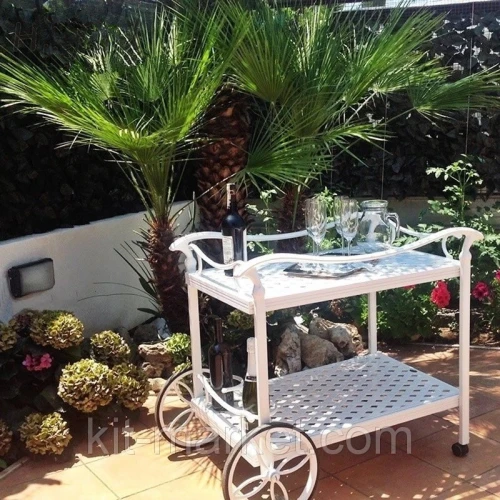 Сервировочный стол из литого алюминия