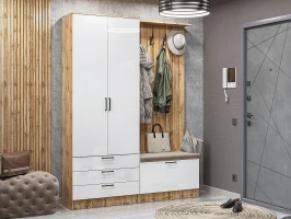 Готовая прихожая Стиль-03 Angel/Дуб Вотан