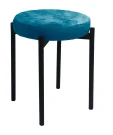 Комплект 2 шт. Табурет DikLine, M19 бирюза, ножки черные Комплект 2 шт. Табурет DikLine, M19 бирюза, ножки черные