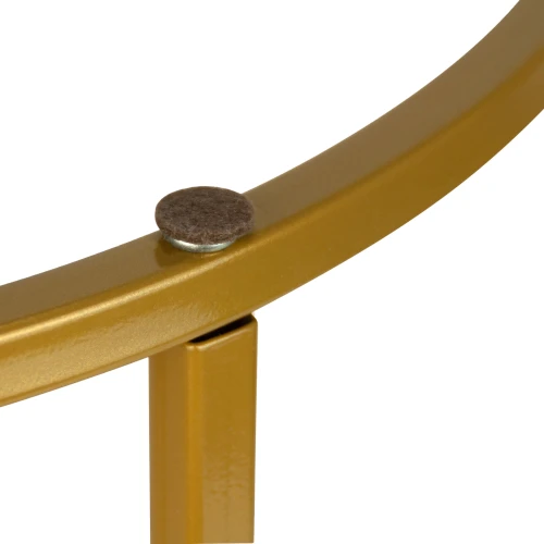 Стол журнальный МеталлАрт М001 черный мрамор/золото