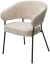 Стул SAGE 3018-10 бежевый, шенилл / черный каркас, ®DISAUR