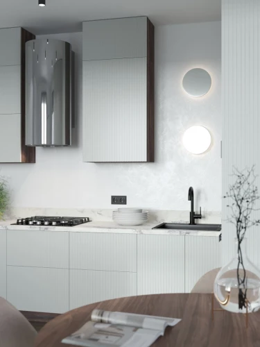 Трехуровневый кухонный гарнитур угловой Сиэль Royal 2800х1800 French Grey МДФ эмаль