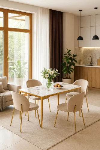 Стол обеденный Камео DT-3001B, 120х80х75 см, белый мрамор (Пандора)