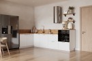 Кухонный гарнитур КГ Угловой 1500х2850 (с пм) Эмаль, Белый  Арника РМ в.3