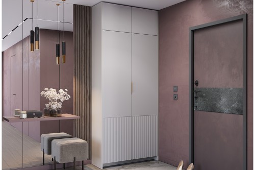 Шкаф 2-х створчатый "Пандора" ШК-04 Кашемир/MF03 с антресолью