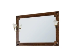 Зеркало Дубэлла 120, со светильником, венге