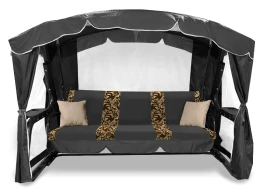 Садовые качели «Торонто Люкс 200» с москитной сеткой  -  Graphite