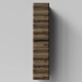 Пенал Адель 30 (2 двери) подвесной, Дуб крымский коричневый ПВХ 131005-9005,  левый, бельевая корзина