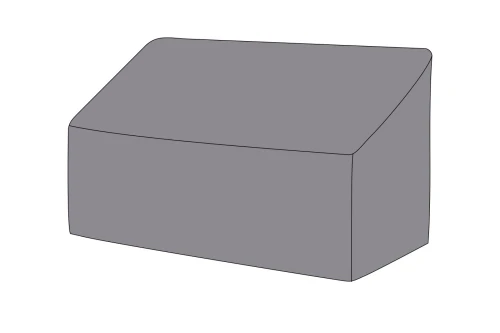 Защитный чехол на диван Канны, двухместный, цвет серый