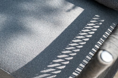 "Лугано" лаунж-зона 5-местная плетеная из роупа (веревки), каркас алюминиевый темно-серый, роуп темно-серый