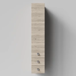 Пенал Квадро 30 подвесной, Дубослив ореховый светлый ПВХ 3445, левый