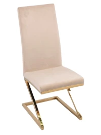 Стул обеденный Палермо MC799-BG-2, 60х46х105 см, бежевый/глянцевое золото